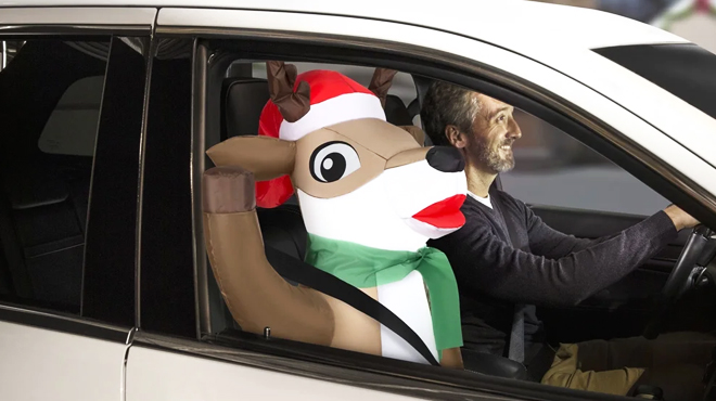 Reindeer Airblown Inflatables Car Buddy