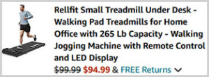 Rellfit Small Under Desk Treadmill Screenshot