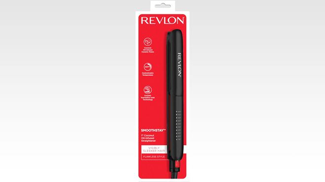 Revlon SmoothStay Coconut Oil Infused 1 Inch Straightener