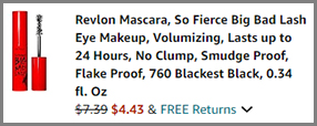 Revlon So Fierce Big Bad Lash Mascara at Amazon