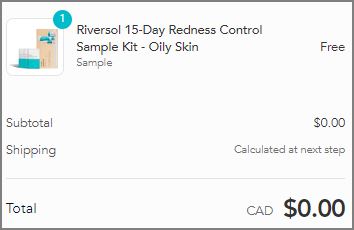 Riversol kit checkout page