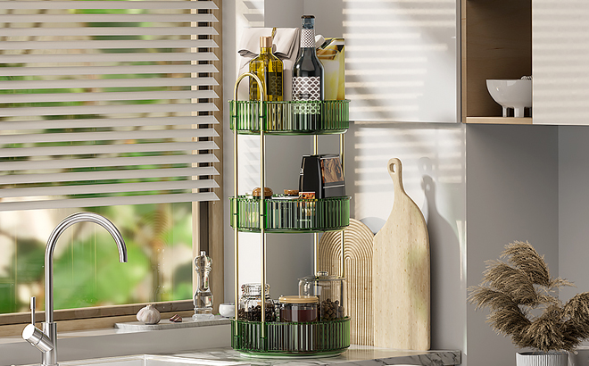 RoTating Organizer on the Kitchen Sink