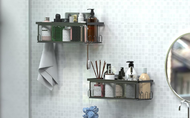 Rustproof Shower Organizers on the Wall