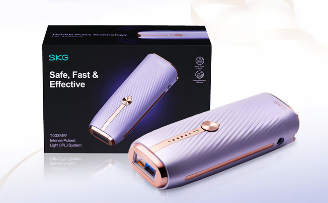 SKG Laser Hair Removal Device in Purple