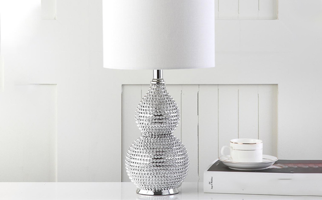 Safavieh Clarabel Chrome 20 Inch Table Lamp