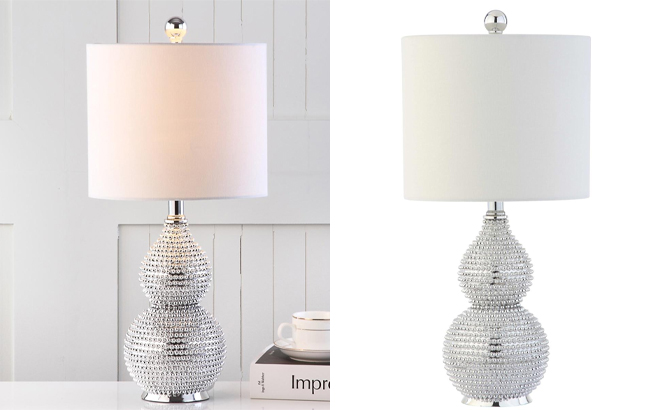 Safavieh Clarabel Chrome 20 Inch Table Lamps