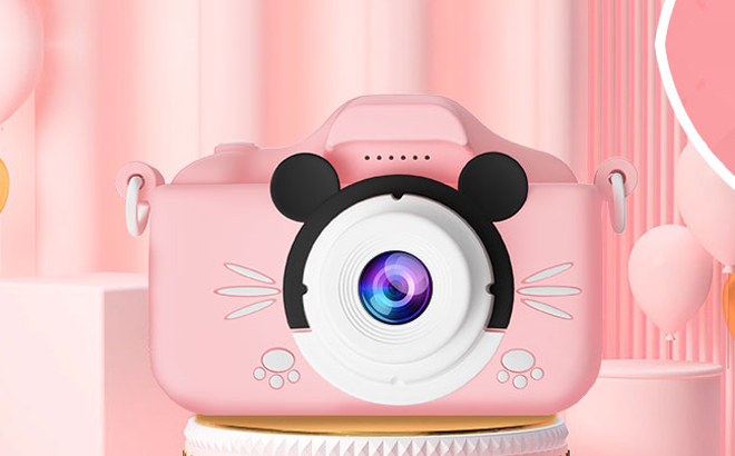 Saneen Kids Camera in Pink Mouse