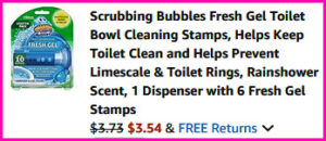 Scrubbing Bubbles Toilet Cleaning Stamps Checkout Screen