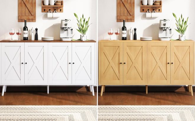 Sideboard Buffet Cabinet in Two Colors