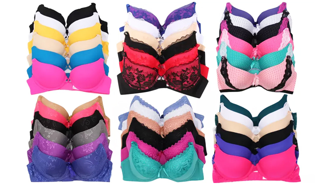 Six Sets of Womens Mystery Bras Deal