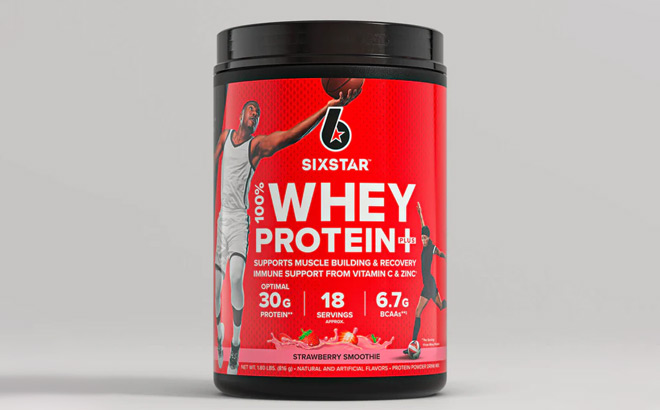 Six Star Elite Series 100 Whey Protein Plus Strawberry Smoothie