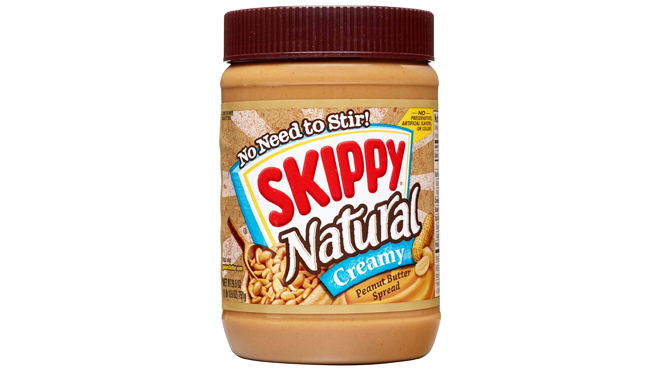 Skippy Natural Creamy Peanut Butter Jar