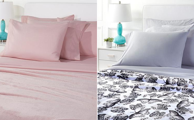 South Street Loft 6 piece Sheet Set and Blanket in Two Colors