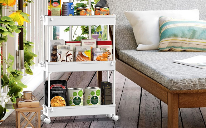 Spacekeeper Slim Rolling Storage Cart