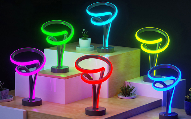 Spiral Table Lamps