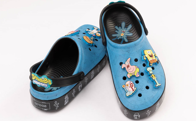 SpongeBob SquarePants x Crocs Plankton Off Court Clogs in Black Color