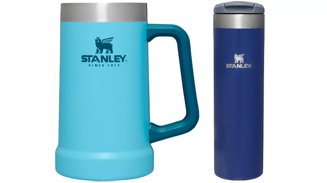 Stanley Adventure Big Grip Beer Stein and Stanley AeroLight Transit Bottle