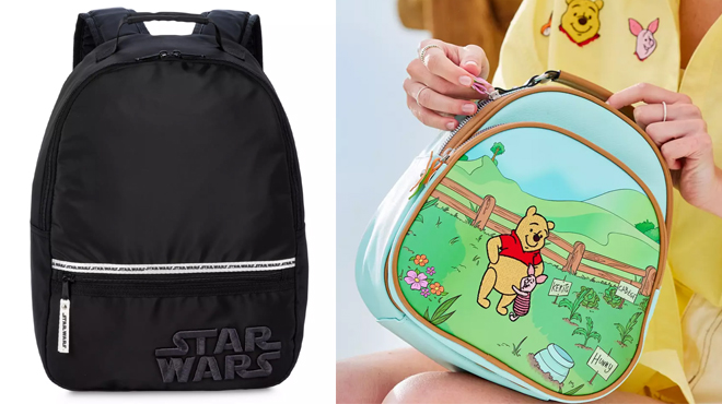 Star Wars Logo Backpack and Winnie the Pooh and Pals Mini Backpack