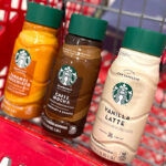 Starbucks Coffee and Creamers in cart