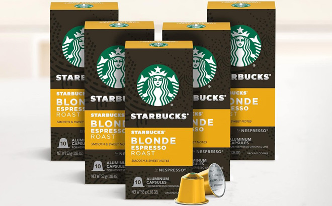 Starbucks by Nespresso Blonde Roast Espresso 50 Count