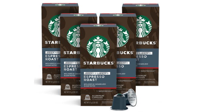 Starbucks by Nespresso Decaf Dark Roast Espresso 50 Count