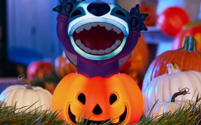 Stitch Pumpkin Light Up Halloween Decoration