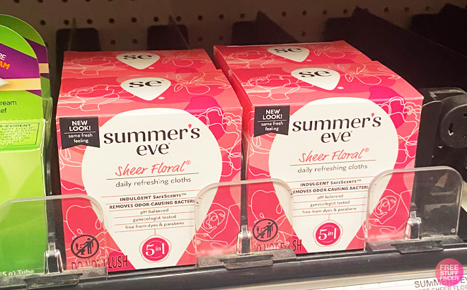 Summers Eve Simply Sensitive Daily Feminine Wipes You Can Get for Free on Store Shelf