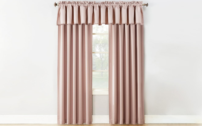 Sun Zero Barrow Energy Efficient Rod Pocket Curtain Panel Pair