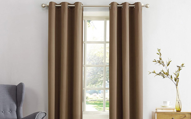 Sun Zero Easton Energy Saving Blackout Grommet Curtain Panel