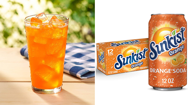 Sunkist Orange Soda 12 Pack