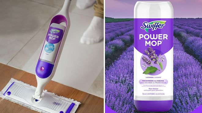 Swiffer PowerMop Floor Cleaning Solution with Lavender Scent