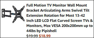 TV Wall Mount Price