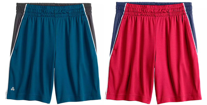 Tek Gear Boys Shorts in Blue Dye and Cherry Cocktail Colors