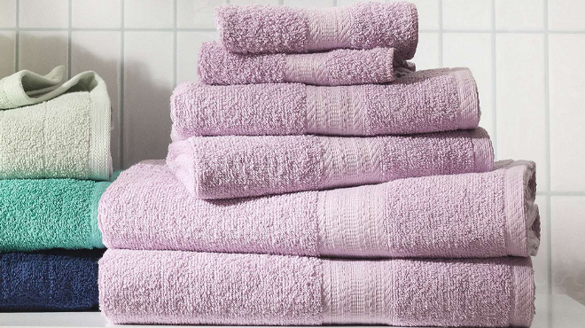 The Big One 6 Piece Bath Towel Hand Towel Washcloth Set