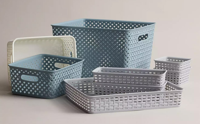 The Big One Plastic Storage Bin Set