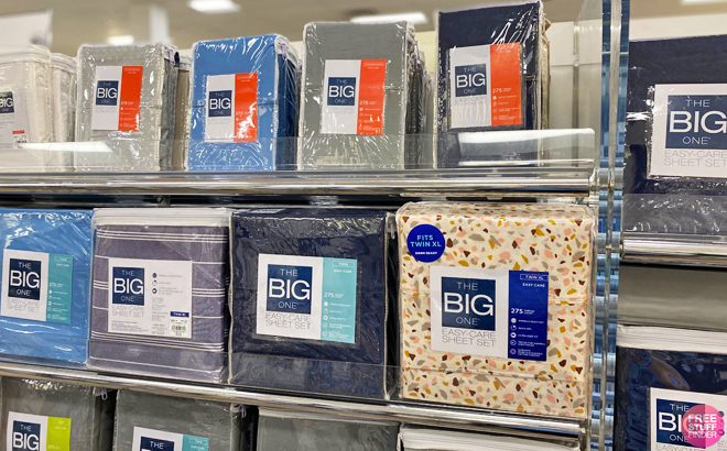 The Big One Sheet Sets on a Shelf