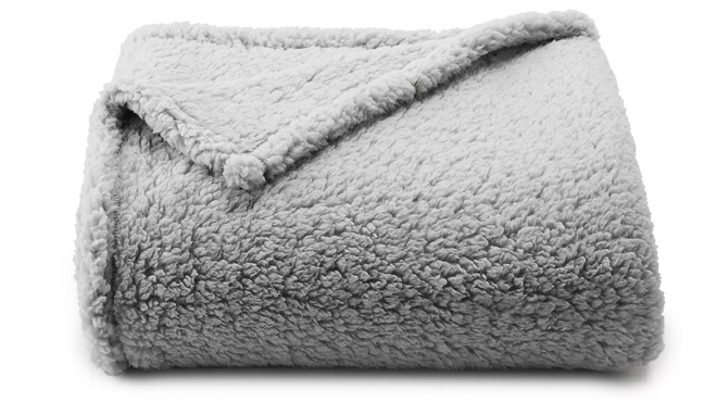 The Big One Sherpa Throw Grey