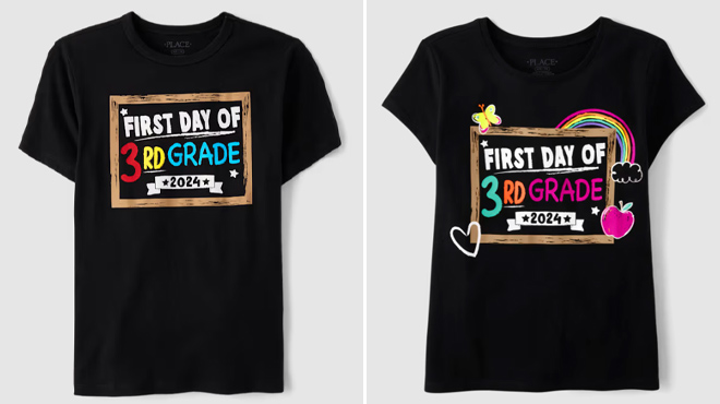 The Childrens Place First Day Graphic Tees 2