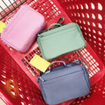 Three All in Montion Lunch Bags in a Target Shopping Cart