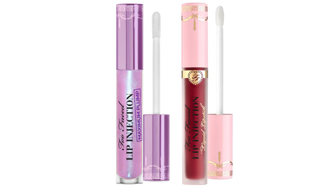 Too Faced Lip Injection Cream Liquid Lipstick and Too Faced Lip Injection Maximum Plump Hydrating Lip Plumper