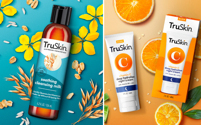 TruSkin Soothing Cleansing Milk and Vitamin C Night Cream