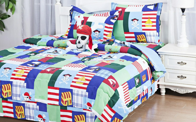 Twin Size 6 Piece Comforter Kids Sheet Set