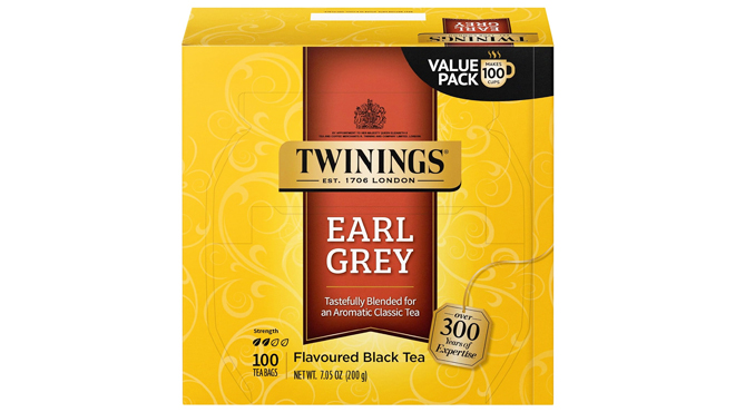 Twinings Earl Grey Black Tea 100 Individually Wrapped Tea Bags