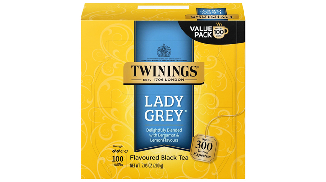 Twinings Lady Grey 100 Individually Wrapped Tea Bags