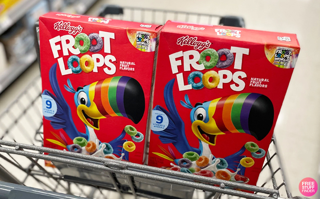 Two Kelloggs Froot Loops Cereals Walgreens Cart