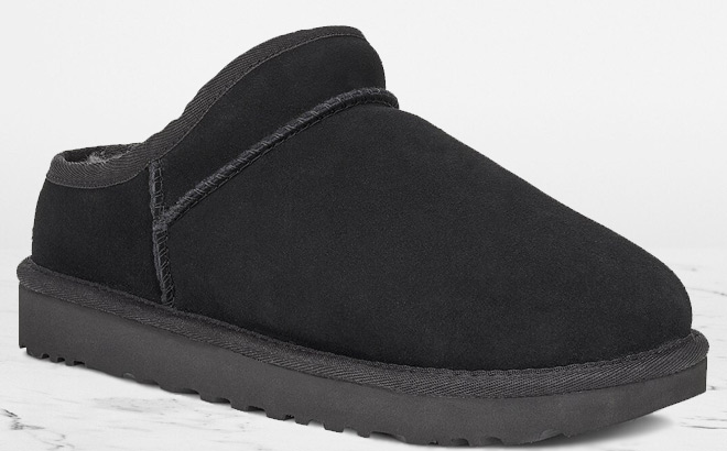 UGG Classic Suede Slipper in Black Color