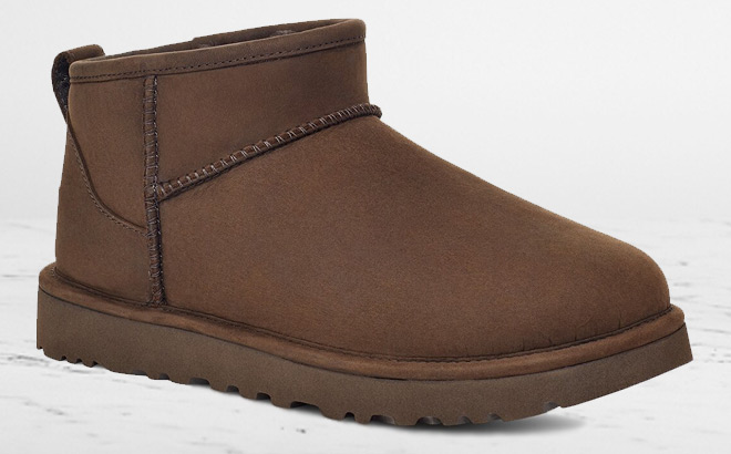 UGG Classic Ultra Mini Leather Suede Classic Boot