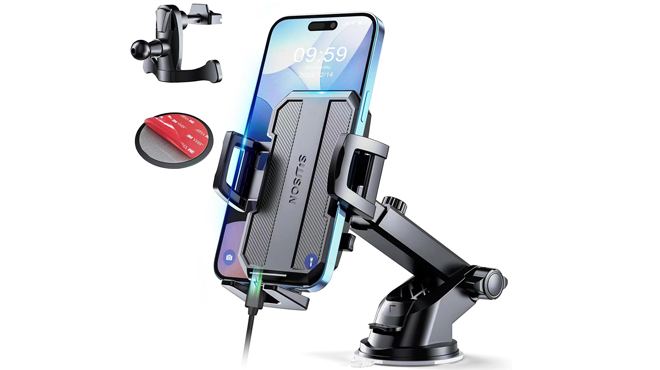 Upgraded 3 in 1 Car Phone Holder Mount Complete Set