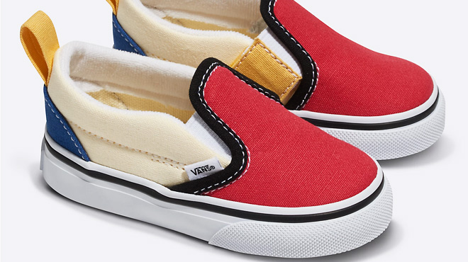 VANS Toddler Classic Slip On V Color Block Shoes