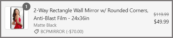 Vanity 2 Way Rectangle Wall Mirror